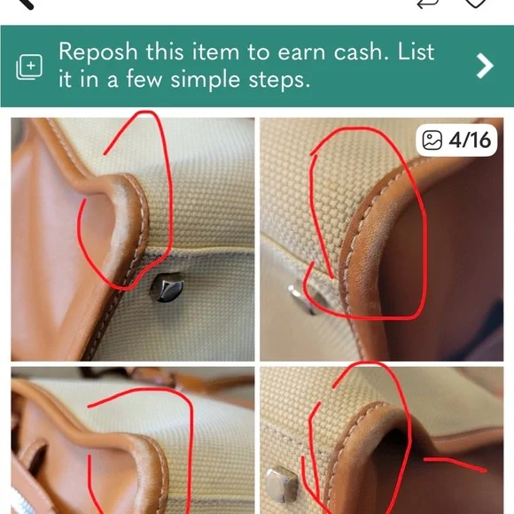 Salvatore Ferragamo Cream and Tan Tote Bag - Picture 13 of 13